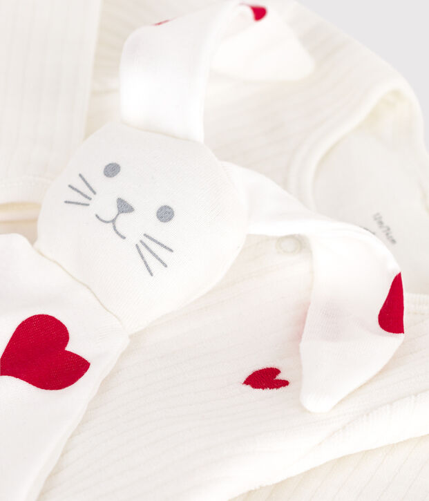 Geboortecadeausetje van velours multicouleur