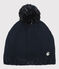 Bonnet enfant fille-garçon bleu SMOKING