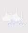 Lot de 2 brassi&egrave;res en coton multicouleur
