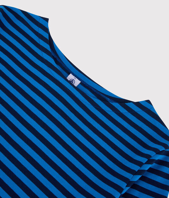 Marinière Dames t-shirt van katoen blauw SMOKING/ RUISSEAU
