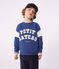 Katoenen sweatshirt voor kinderen blauw CREPUSCULE/ MILK