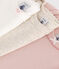 Lot de 3 bodies manches courtes en coton uni bébé variante 1