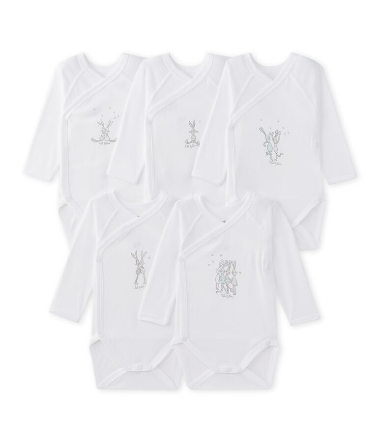 Set van 5 uniseks eerste body's met lange mouwen variante 1