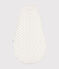 Fluwelen babytrappelzak met walvisprint - TOG 3 wit MARSHMALLOW/ HERBIER