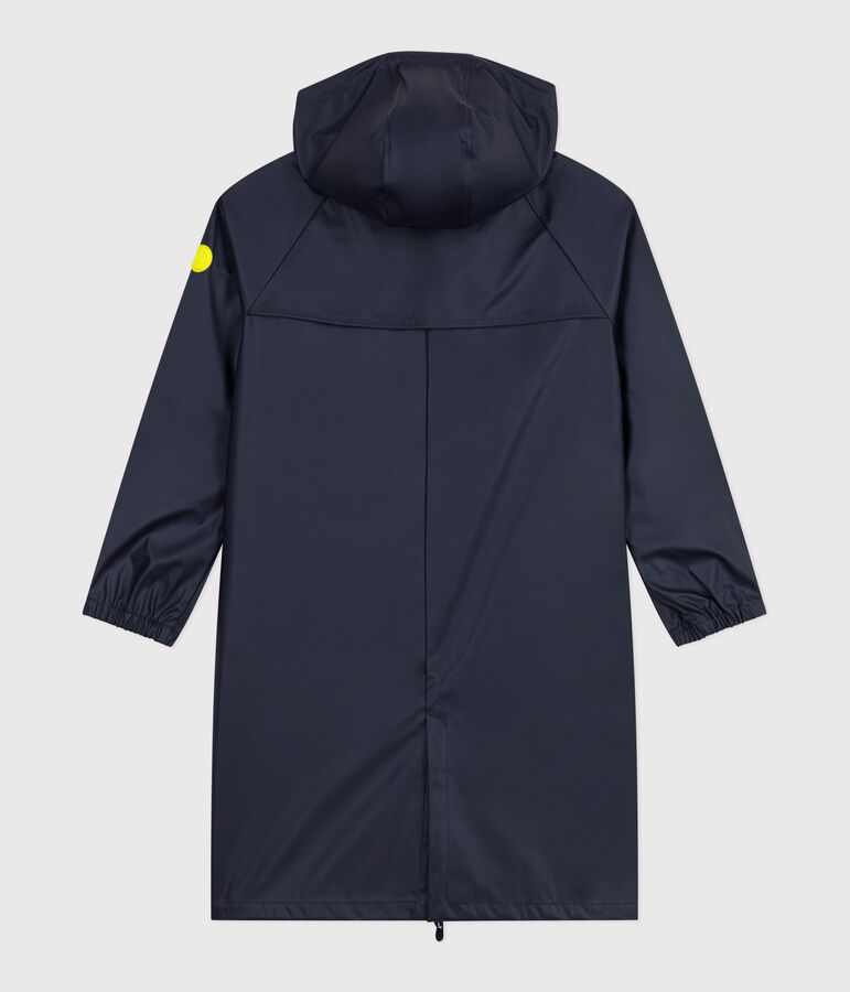 Lange tweekleurige regenjas voor dames blauw SMOKING