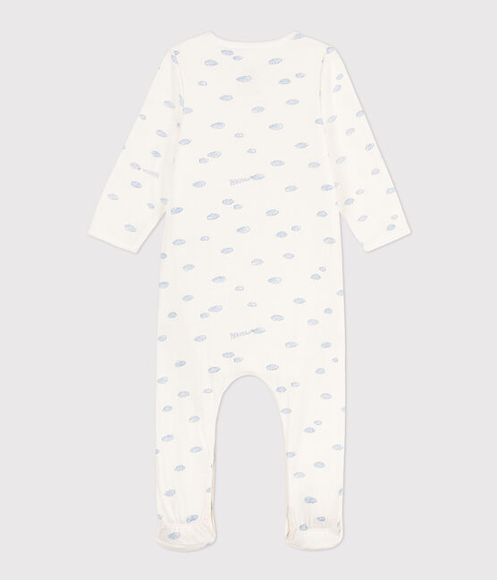 Bodyjama nuages en tubique blanc MARSHMALLOW/blanc MULTICO