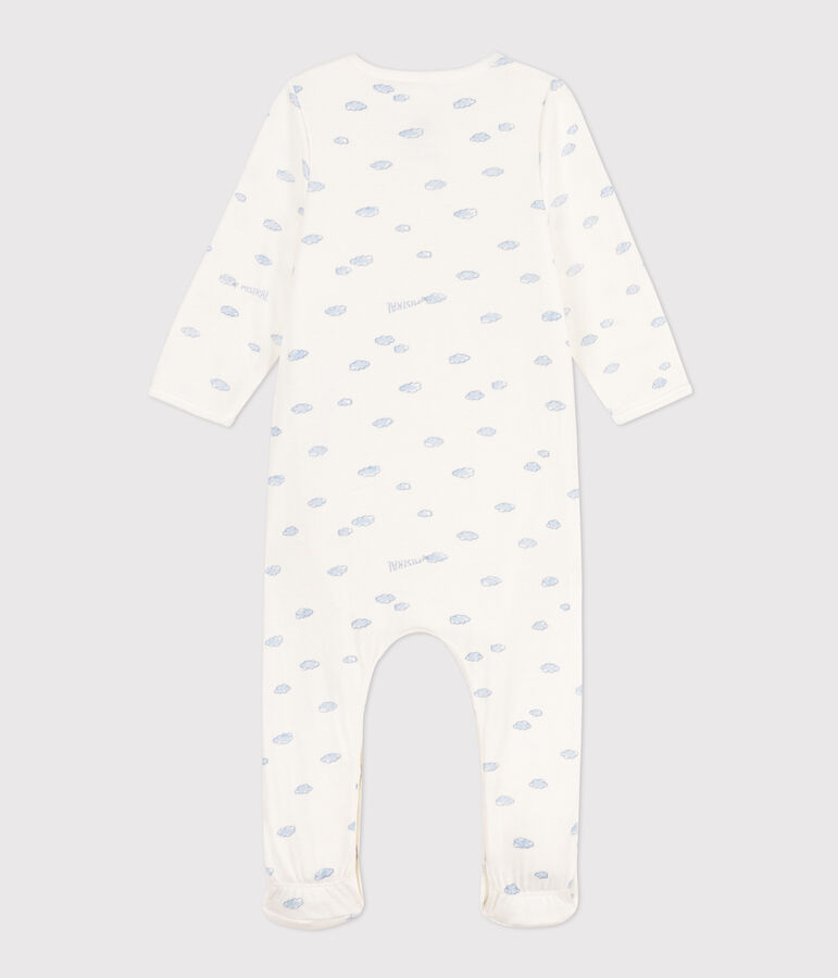 Bodyjama nuages en tubique blanc MARSHMALLOW/blanc MULTICO