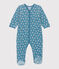 Pyjama bébé fleurs en velours POLOCHON/ MULTICO