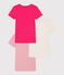 Lot de 3 tee-shirts manches courtes en coton petite fille variante 1