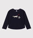 Sweater in molton voor meisjes