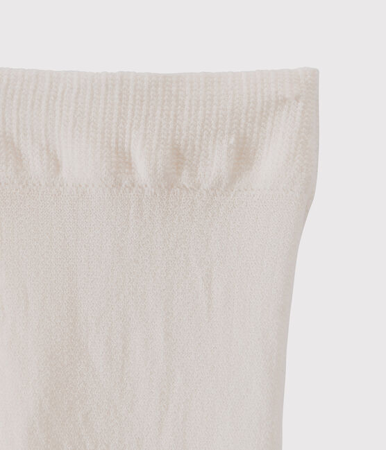 Collant enfant fille blanc COQUILLE