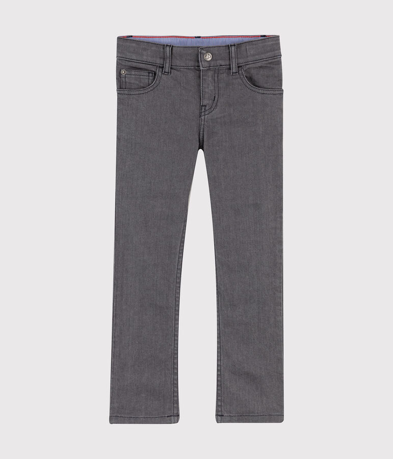 Pantalon en denim enfant gar&ccedil;on gris GRIS MOYEN