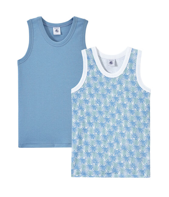 Set van 2 jongenshemdjes wit LOT
