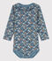 Body manches longues bébé à collerette imprimé fleuri en coton ROVER/ MULTICO