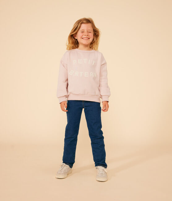 Sweatshirt en molleton enfant fille rose SALINE