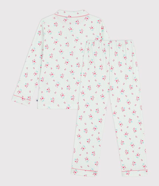 Pyjama boutonné enfant en coton  imprimé MARSHMALLOW/ AMANDIER/ MULTICO