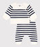 Tweedelig gebreid setje met marinestrepen blauw MARSHMALLOW/ SOIR