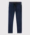 Denim molton broek voor jongens blauw DENIM BLEU FONCE