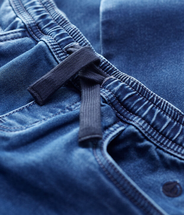 Regular jongensbroek van biologische spijkerstof blauw