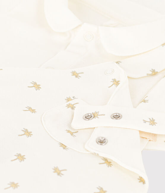 Ensemble salopette et body en coton bébé blanc MARSHMALLOW/blanc MULTICO