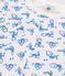 Pyjama manches courtes singes petit garçon en coton blanc MARSHMALLOW/bleu BRASIER