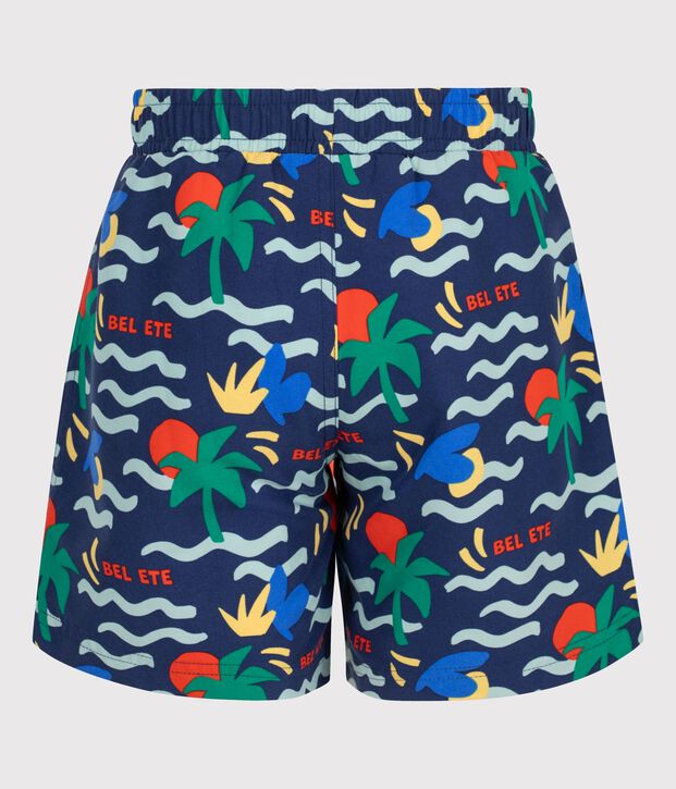 Zwemshort met print voor jongens blauw/multicouleur