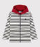 Sweatshirt met kap voor jongens/meisjes wit MARSHMALLOW/blauw SMOKING