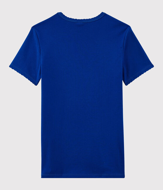 T-shirt col rond iconique en coton Femme bleu SURF