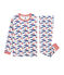 Pyjama petit garçon en côte blanc MARSHMALLOW/blanc MULTICO