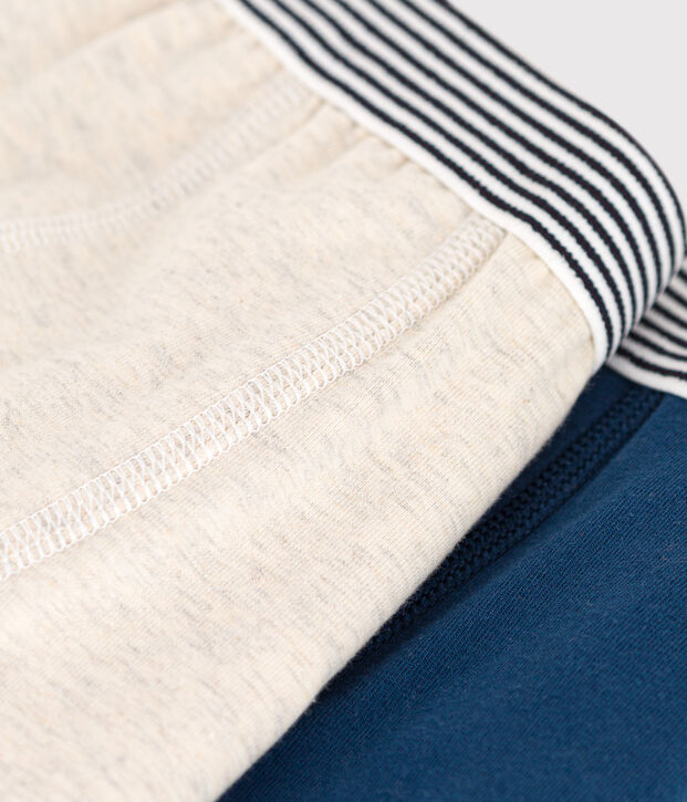 Set van 2 boxershorts voor jongens in katoen en elastaan multicouleur