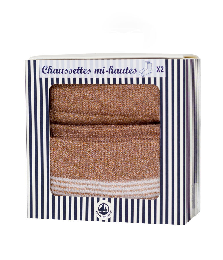 Set met 2 paar sokken voor vrouwen multicouleur