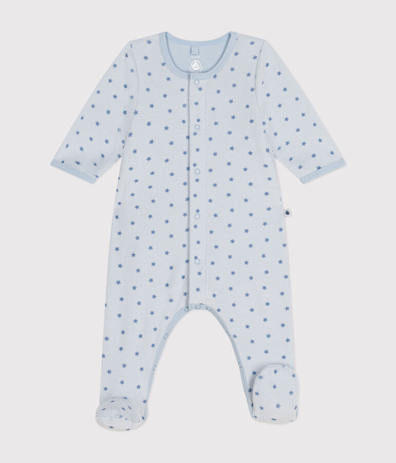 Bodyjama imprim&eacute; mini &eacute;toiles en velours b&eacute;b&eacute; bleu/bleu