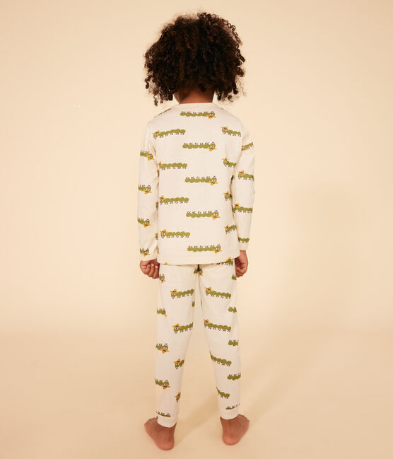 Katoenen kinderpyjama met dierenprint wit AVALANCHE/ MULTICO