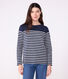 Katoenen marineshirt met lange mouw voor dames