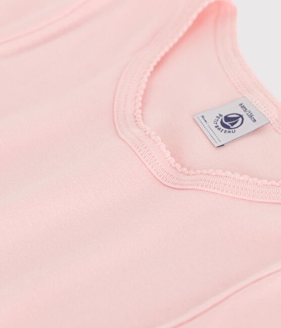 Katoenen T-shirt met korte mouw voor meisjes roze MINOIS