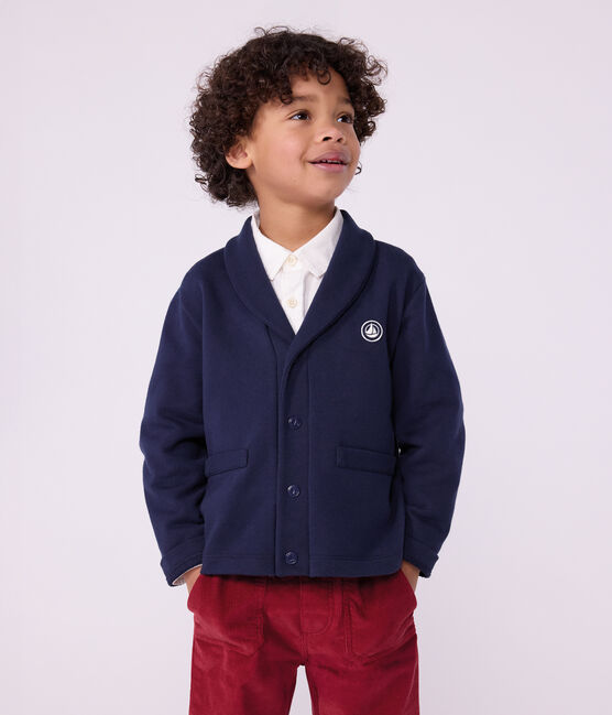 Effen katoenen vestje voor kinderen blauw SMOKING