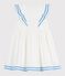 Robe sans manches enfant en coton blanc MARSHMALLOW