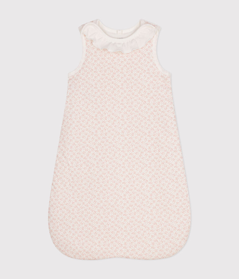 Gigoteuse b&eacute;b&eacute; fleurs en coton TOG 2 blanc/rose
