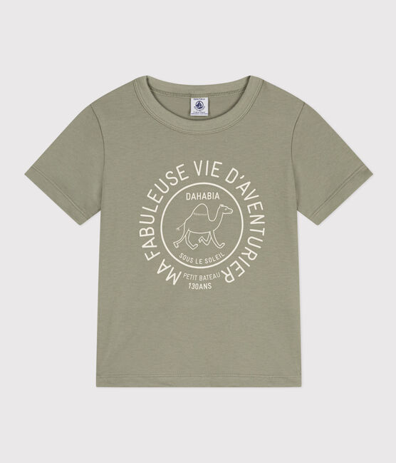Katoenen T-shirt met korte mouwen voor jongens MARECAGE/ AVALANCHE
