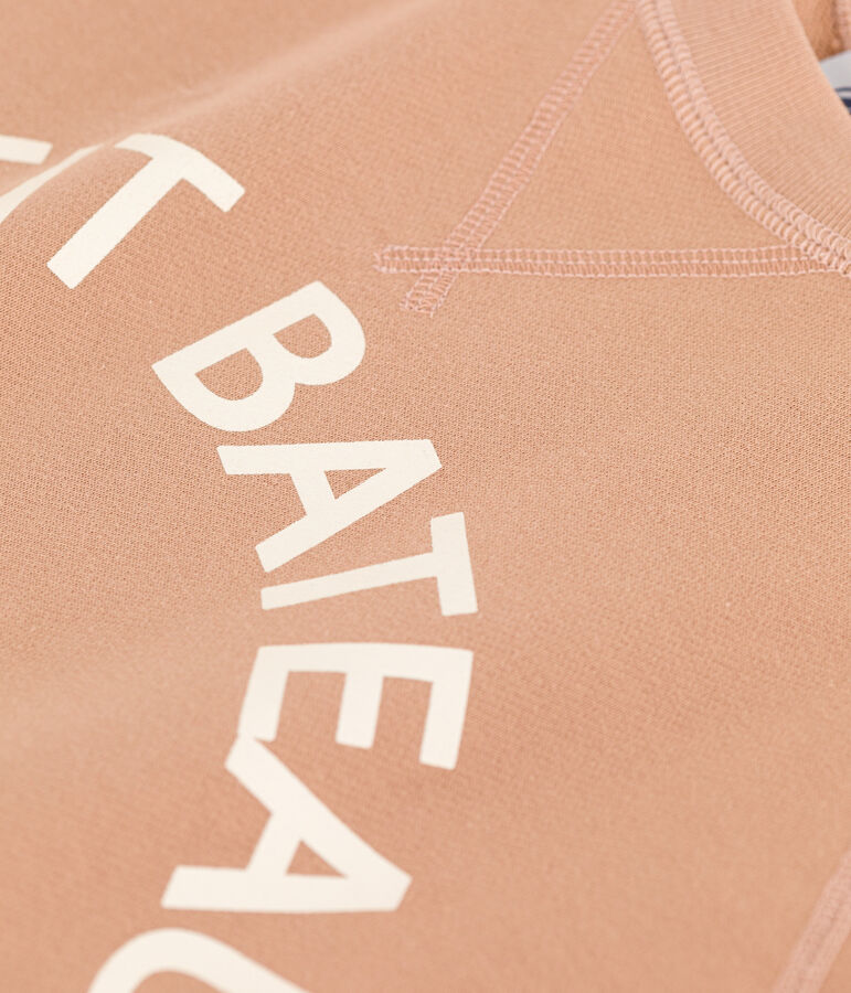 Sweatshirt en coton Femme beige