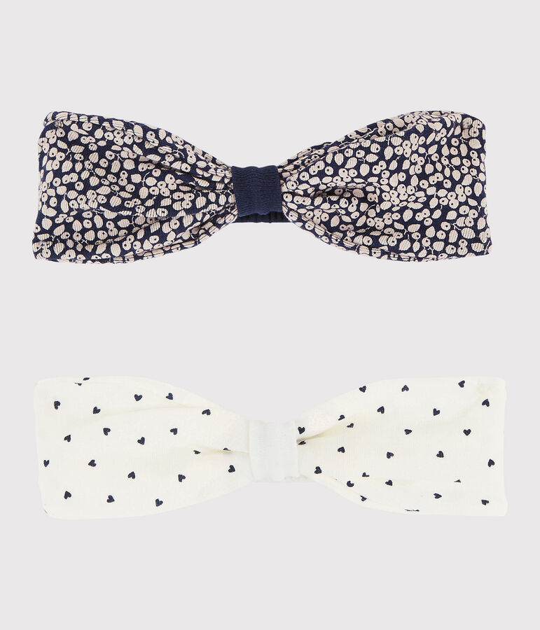 Set van 2 haarbanden voor baby meisje multicouleur