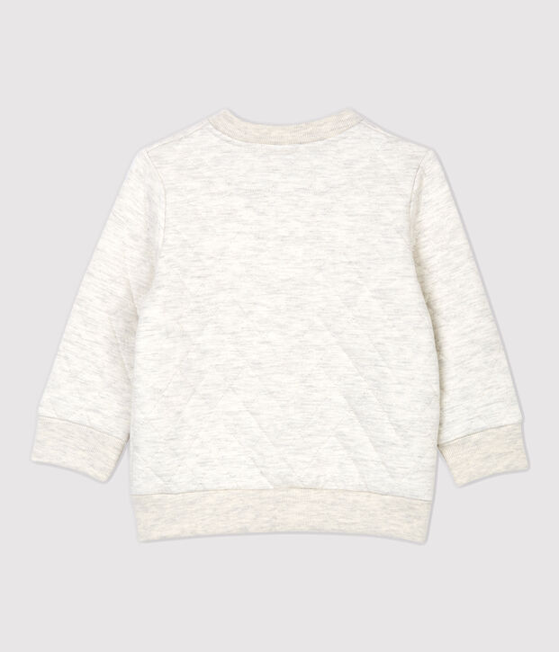 Cardigan matelass&eacute;e b&eacute;b&eacute;. beige