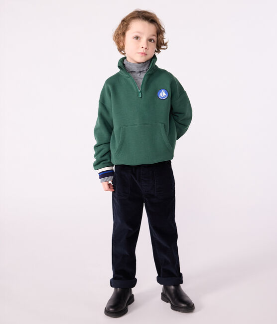 Sweatshirt camionneur enfant en coton uni WILLOW