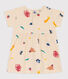 Robe manches courtes bébé en jersey imprimé