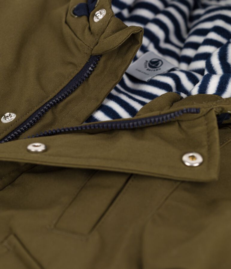 Waterafstotende babyparka. groen