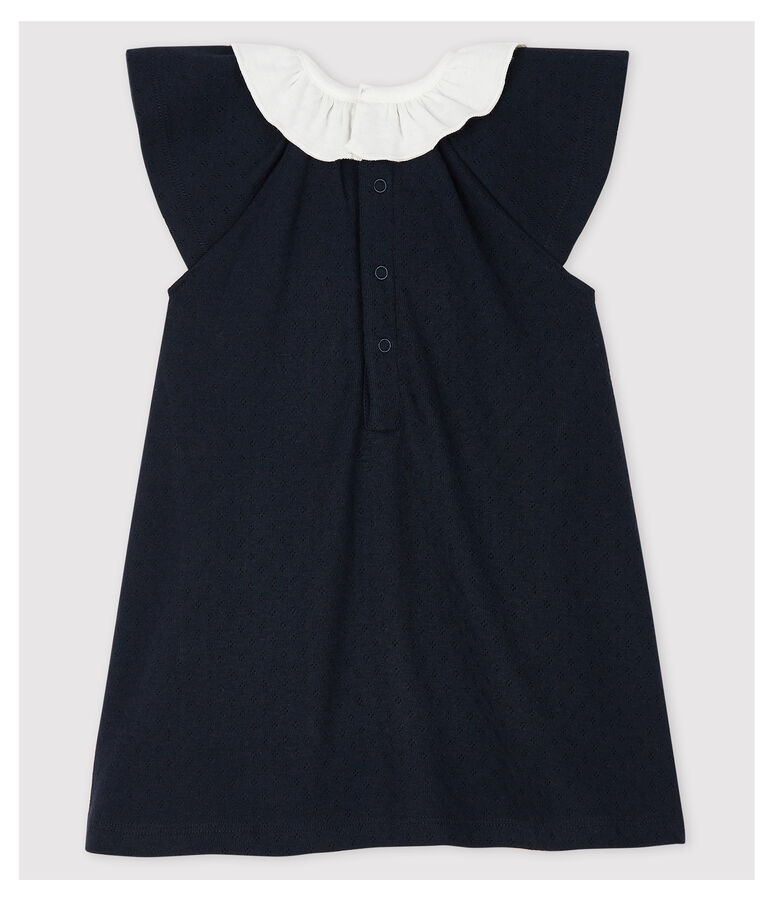 Robe body avec col en c&ocirc;te b&eacute;b&eacute; fille bleu