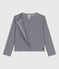 Katoenen kindercardigan met strepen blauw SMOKING/wit MARSHMALLOW