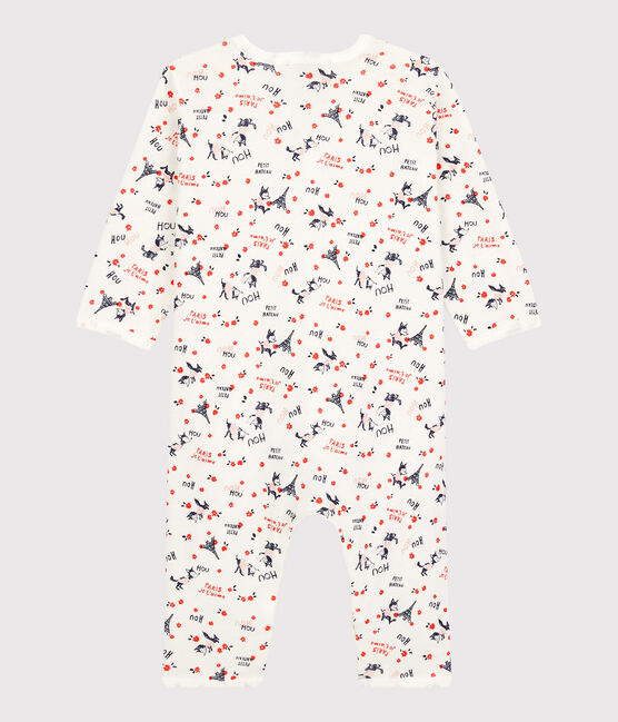 Dors-bien bébé Paris en coton biologique blanc MARSHMALLOW/blanc MULTICO