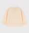 Blouse en gaze de coton enfant fille écru AVALANCHE