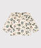 Blouse met lange mouwen met print van gaas van katoen voor baby's wit AVALANCHE/ MULTICO